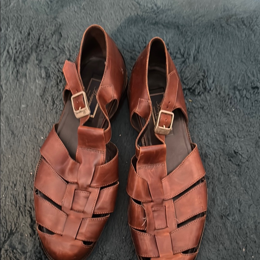 Men's Brown Leather Sandals
